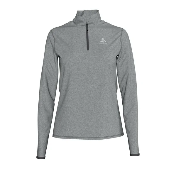 Odlo Midlayer 1/2 Zip Alagna - Grey Melange - Sweaters M