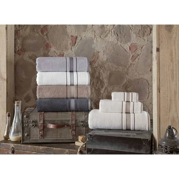 Enchante Home Enchasoft Turkish Cotton 4 Pcs Bath Towels - Yellow