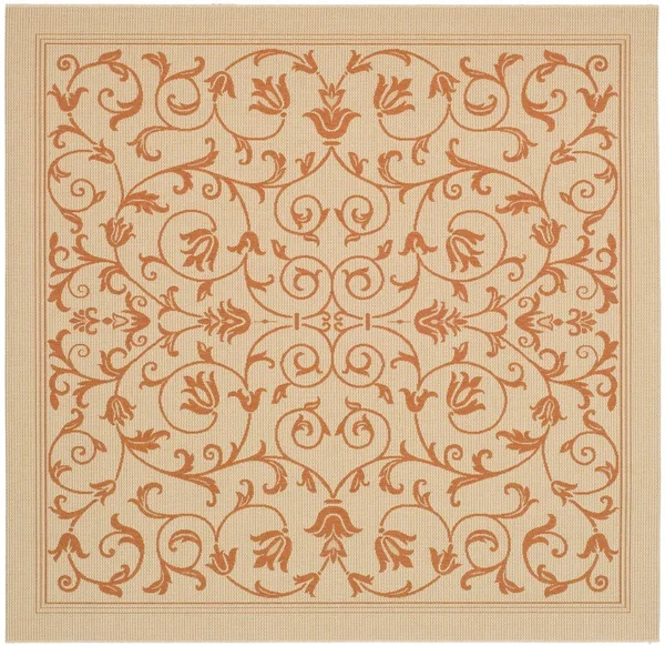 Safavieh Courtyard CY2098-3201 6&7x22 x 6&7x22 Square Natural, Terra Area Rug