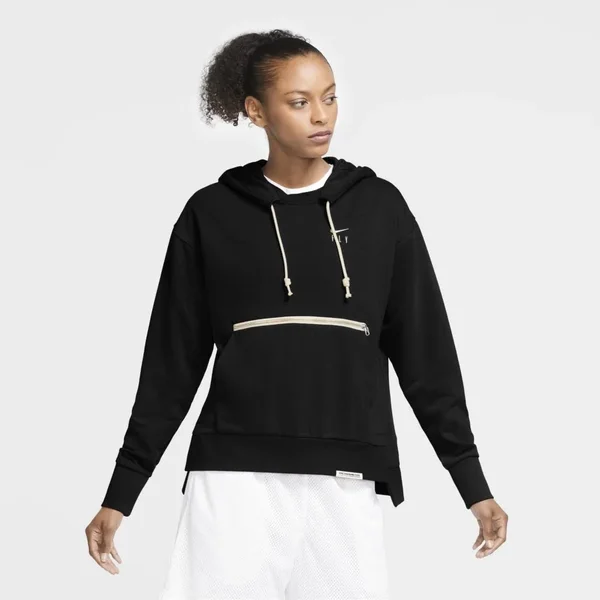 Nike Swoosh Fly Standard Issue Women's Basketball Pullover Hoodie in Black, Size: 3XL, CU3479-010