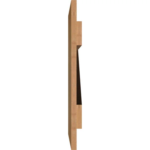 32 1/4x22W x 21x22H TimberCraft Six 5 3/8x22 Boards Joined Board-n-Batten Shutters w/Z-Bar, Rough Sawn Western Red Cedar (Per Pa
