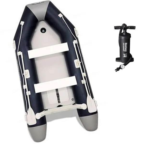 Bestway Hydro Force 65049E Mirovia Pro 130 inch Inflatable Boat Raft with Oars - Blue