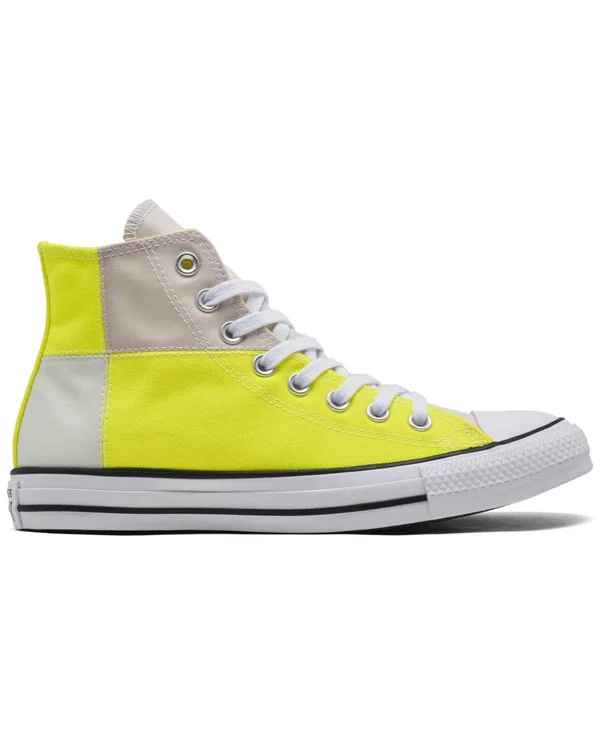 Converse All Star UV High Top - Mens Casual Basketball Shoes - Lemon Venom/White/Multi, Size 8.5