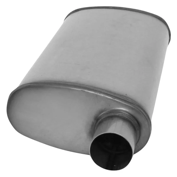 AP Exhaust Products Xs1256 Muffler - Xlerator Stainless Steel - Oval-o/c, 24in OAL, 2.50in