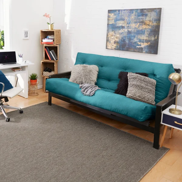 Porch & den Hansen Queen-size 5-Inch Futon Mattress - Seafoam