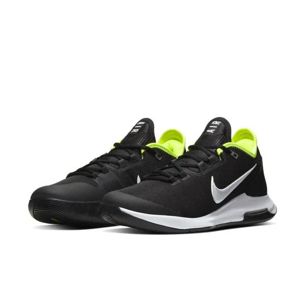 Nike Court Air Max Wildcard Men's Tennis Shoe - Black/White/Volt Size 9.5