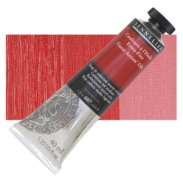 Sennelier Artists Oil Color Cadmium Red Medium 40ml Tube