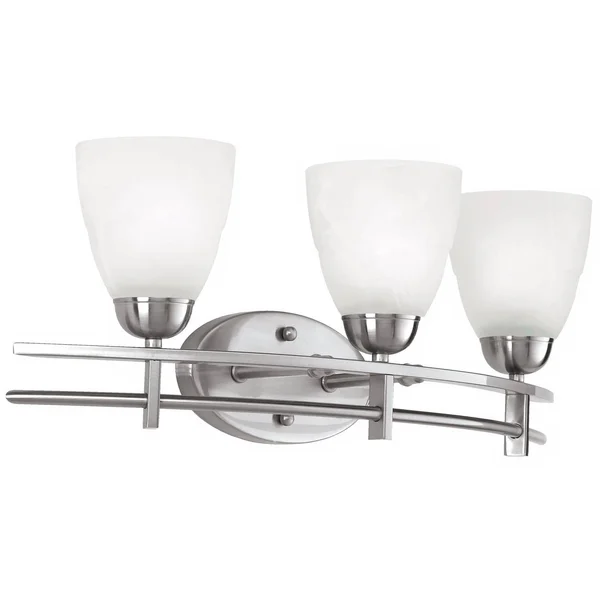 Possini Euro Deco 23 1/2x22 Wide Brushed Nickel Bath Light