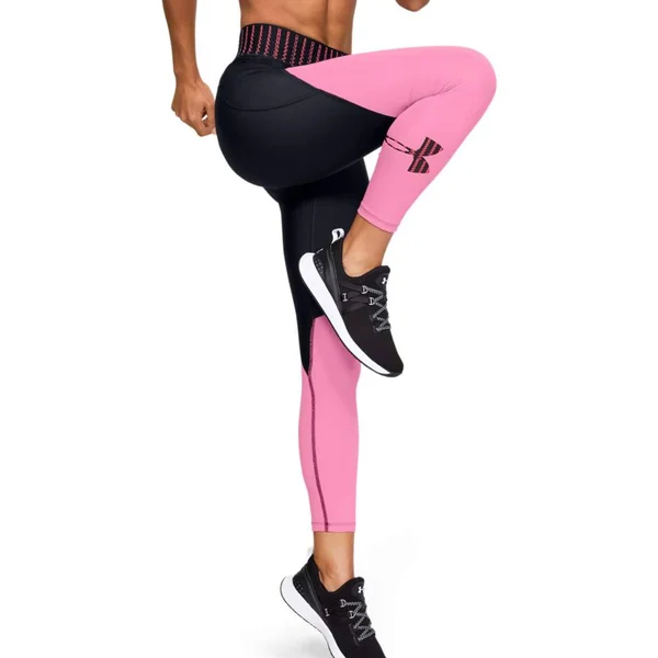Under Armour Women's HeatGear Armour Ankle Crop Pants - Black - SM