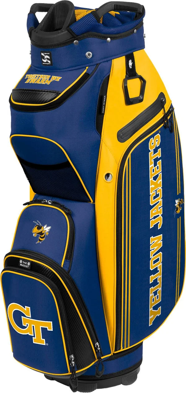 Team Effort NCAA Bucket III Cooler Cart Bag Georgia Tech Yellow