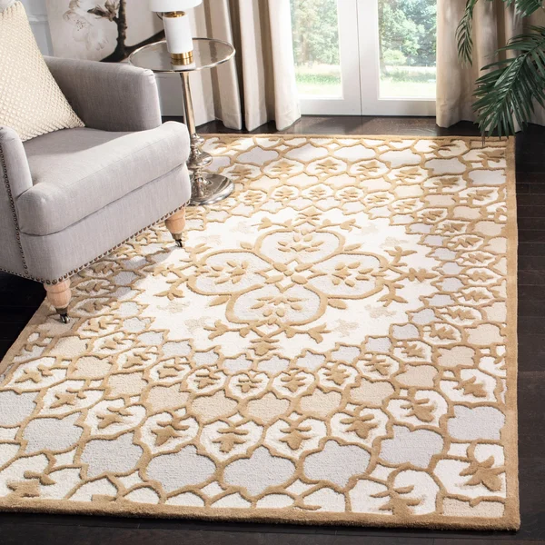 Safavieh 5& x 5& Round Bellagio BLG610A Pink Ivory Rug