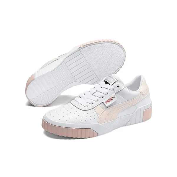 Puma Cali White/Rosewater Women's Shoes, White/Pink, Size: 8.5