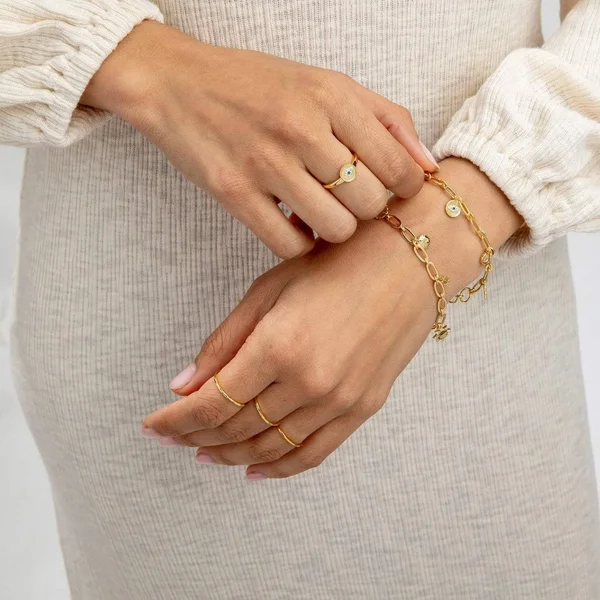 G Ring Set in Gold - Women's Size 4 by Core