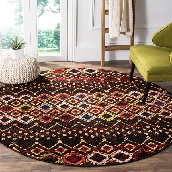 Safavieh 6&-7x22 x 6&-7x22 Square Amsterdam AMS108A Ivory, Grey Rug