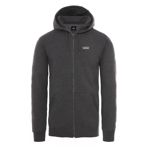 Vans Basic Zip Hoodie (Black Heather) Men's Small
