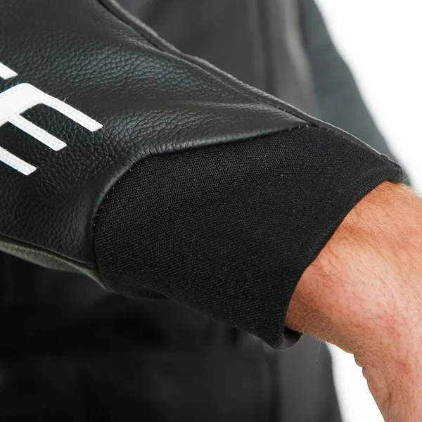 Dainese Sport Pro Leather Jacket - Black/White 56