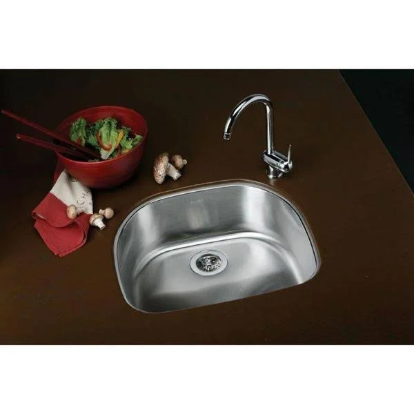 Elkay SPUH2118 Signature Plus Undermount Stainless Steel 24 in. Single Bowl Kitchen Sink
