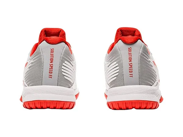 Asics Women's Solution Speed FF - White/Fiery Red, 9