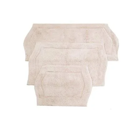 Waterford 3 Piece Bath Rug Set 17x24 21x34 24x40 Natural - Beige