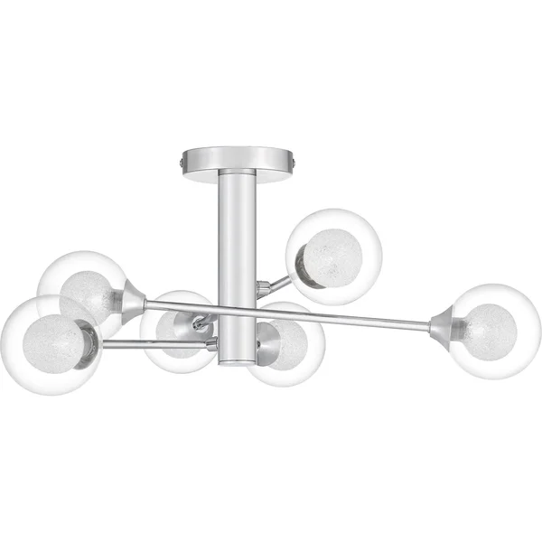 Quoizel - PCSBC1716C - Six Light Semi Flush Mount - Spellbound - Polished Chrome