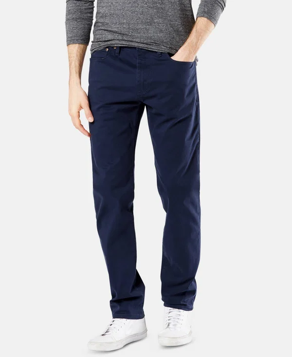 Dockers Men's Jean-Cut Supreme Flex Slim Fit Pants - Created for Macy&s - Maritime Blue - Size 38x32