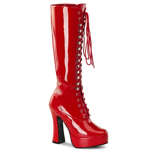Pleaser - Electra-2020 8, Red Patent