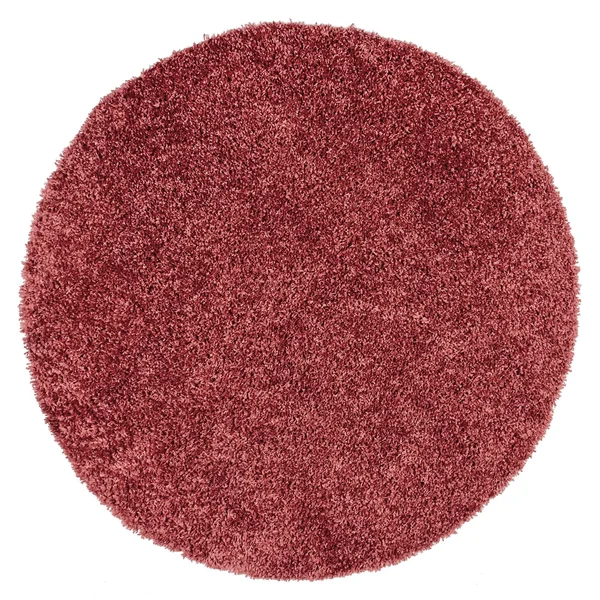 nuLOOM Kara Solid Shag Area Rug, Size: 6& Round, Red