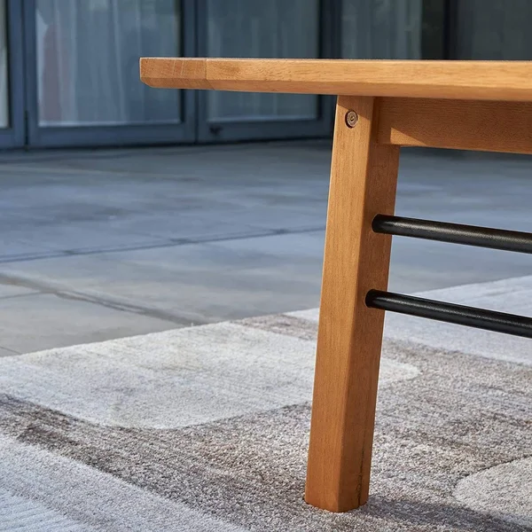 Vifah Gloucester Contemporary Patio Wood Sofa Table