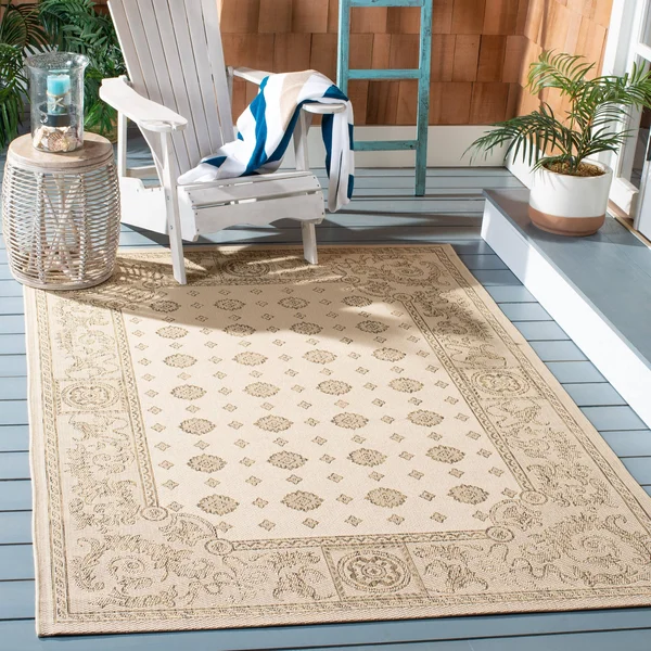Safavieh Courtyard CY1356-3201 5&3x22 x 7&7x22 Natural - Terra Rug