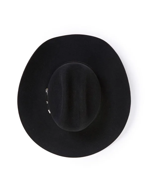 Stetson Oak Ridge 3X Wool Felt Cowboy Hat - Black - 6 3/4