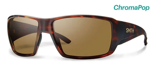 Smith Guides Choice Sunglasses - ChromaPop Polarized Matte Havana Brown