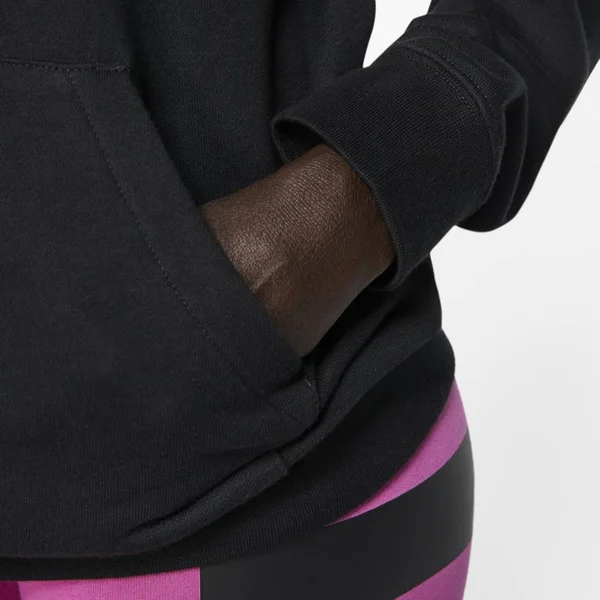 Nike Women's Sportswear Essential Fleece Hoodie - Black/White