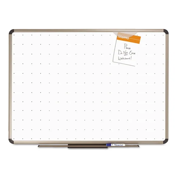 Quartet Prestige Total Erase - Whiteboard - wall mountable - 24.02 in x 18 in - white - euro titanium frame