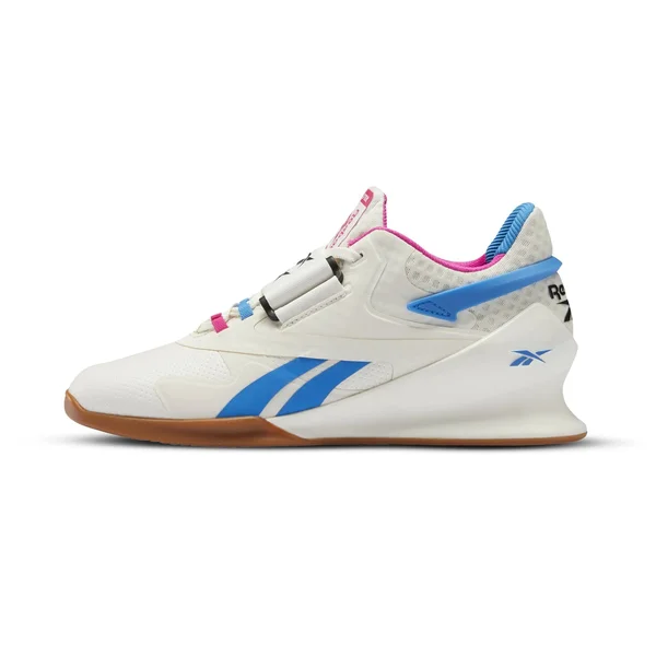 Reebok Legacy Lifter II - Women's - Chalk - Proud Pink, Horizon Blue - 8.5