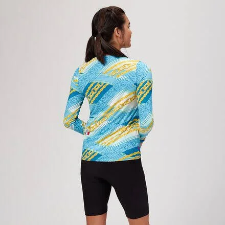 Terry Bicycles Soleil Flow Long-Sleeve Jersey - Women's Chains/Blue, L