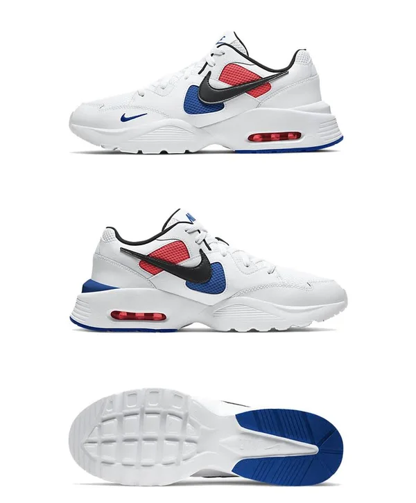 Nike Air Max Fusion &White Game Royal& White/Black/Game Royal Marathon Running Shoes/Sneakers CJ1670-104 (Size: US 10)