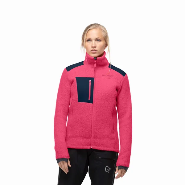 Norrona Trollveggen Thermal Pro Jacket - Women's Honeysuckle/Indigo Night - M