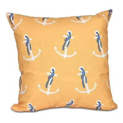 Throw Pillow Beachcrest Home Size: 20x22 H x 20x22 W, Color: Yellow