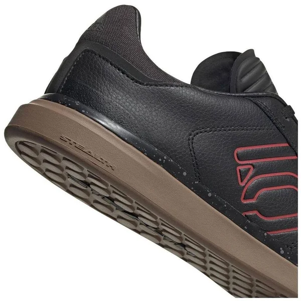 Five Ten Men's Sleuth DLX PU Shoe - 13 - Black - Scarlet, Gum