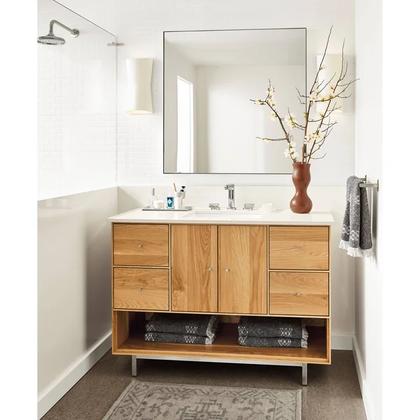 Room & Board - Modern Infinity Mirror 2D 24W 36H in Taupe Grey