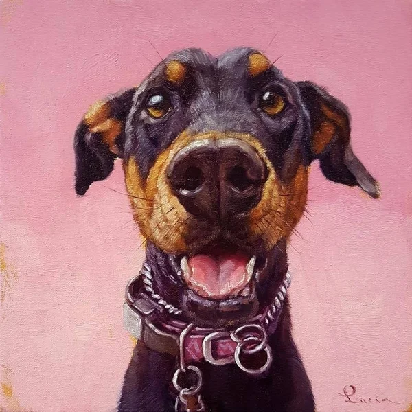 Easy Art Prints Lucia Heffernan's 'Follow Your Nose 12' Premium Canvas Art - 12 x 12 - Brazilian Barnwood Frame