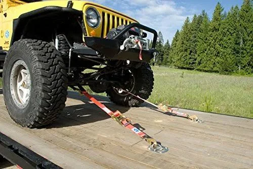 Mac's Tie-Downs 511108 Black Super Pack with 8' x 2' Combination Axle Straps