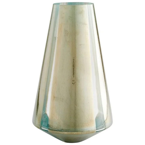 15.25 inch Large Stargate Vase Green Finish-Bailey Street Home-182-BEL-1907786