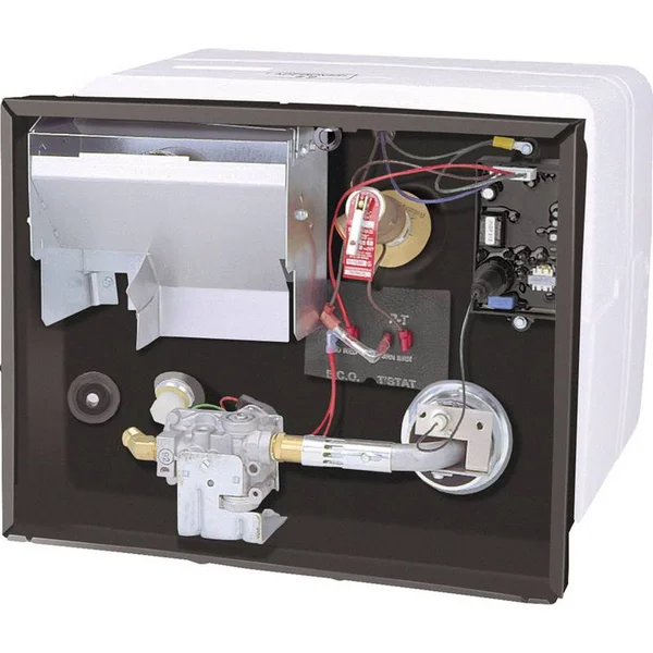 RV Motorhome Trailer Water Heater, G6A-8E, Gas, 6 Gallon Polar White