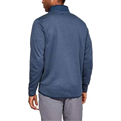 Under Armour Men's Storm Sweaterfleece Heather Snap Mock - Navy - MD