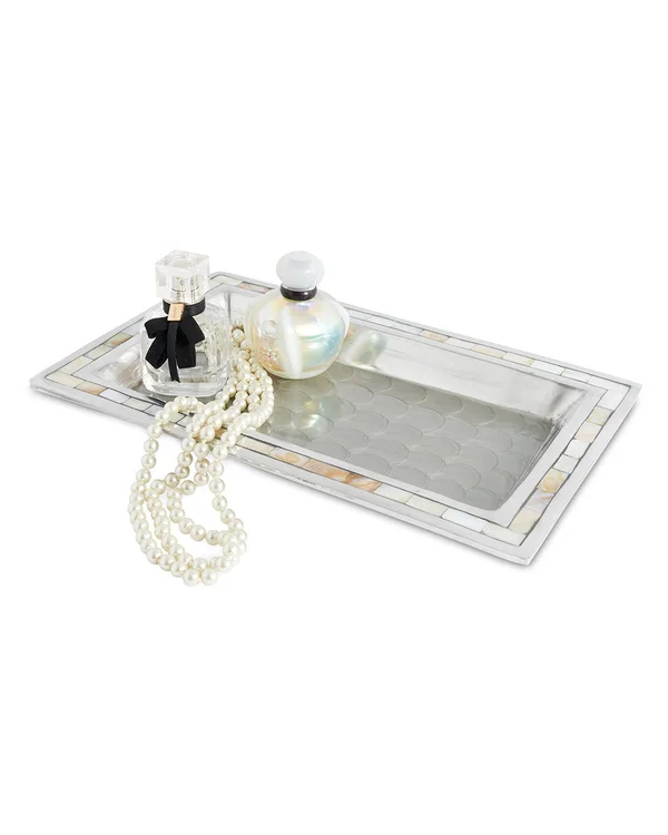 Julia Knight Classic 12x22 Vanity Tray Platinum
