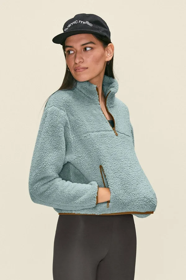 Girlfriend Collective Ice Half-Zip Fleece