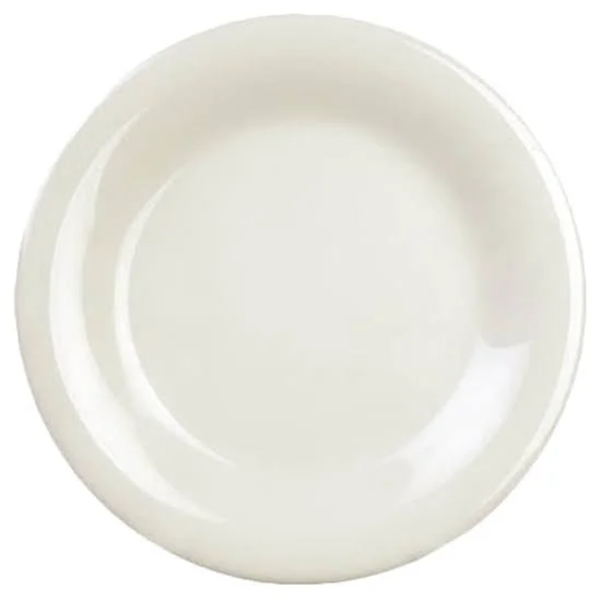 Thunder Group - CR010V - 10 1/2x22 Ivory Wide Rim Round Plate