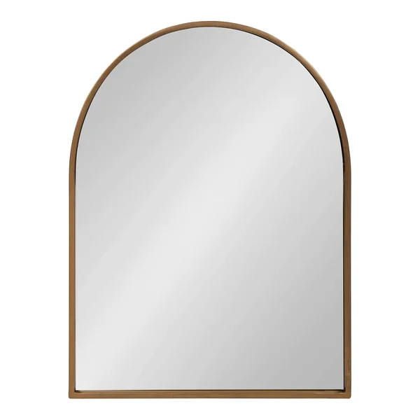 Kate and Laurel Valenti Arch Gold Wall Mirror