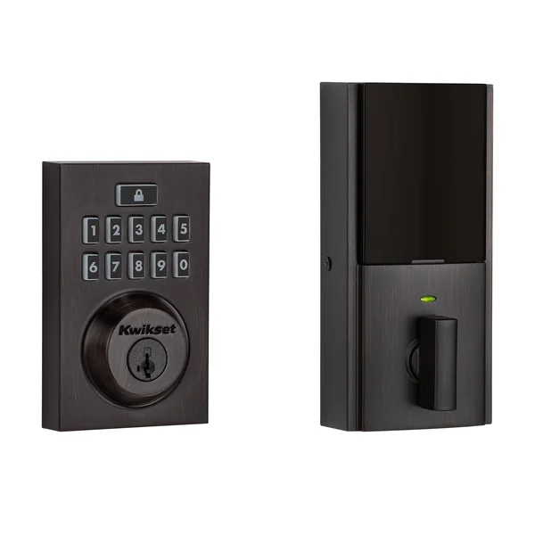 Kwikset SmartCode 913 Contemporary Electronic Deadbolt (Venetian Bronze)